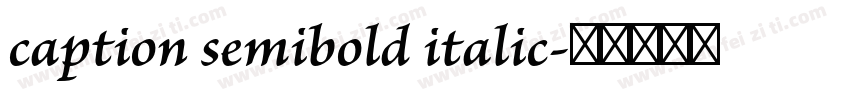 caption semibold italic字体转换